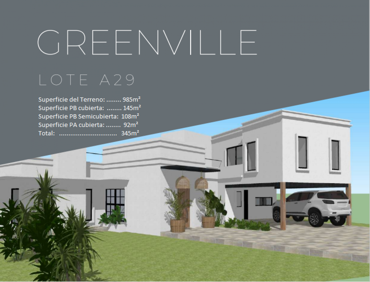 Lote VENTA Greenville con Proyecto